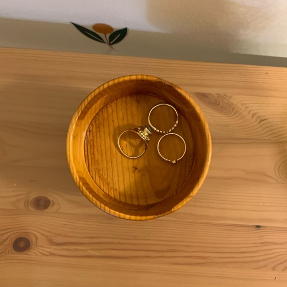 Handcrafted vintage wooden trinket dish / chalice - Picture 4 of 7